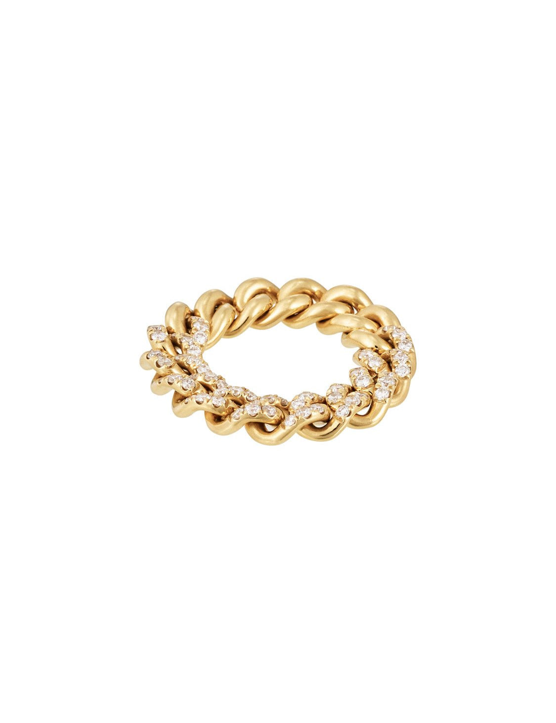 Diamond Cuban Chain Ring - SIA Jewelry