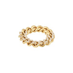 Diamond Cuban Chain Ring - SIA Jewelry