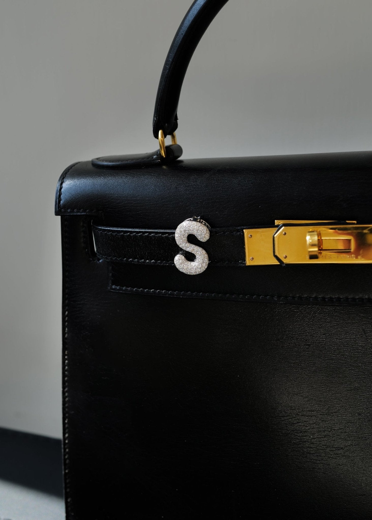 Diamond Initial Bag Charm - SIA Jewelry