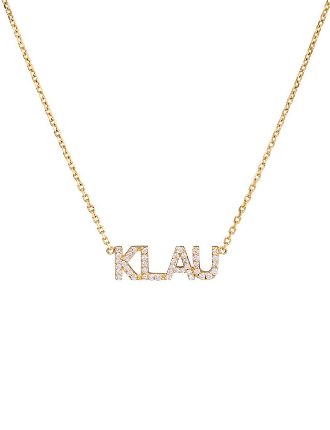 Diamond Nameplate Chain Necklace - SIA Jewelry
