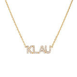 Diamond Nameplate Chain Necklace - SIA Jewelry
