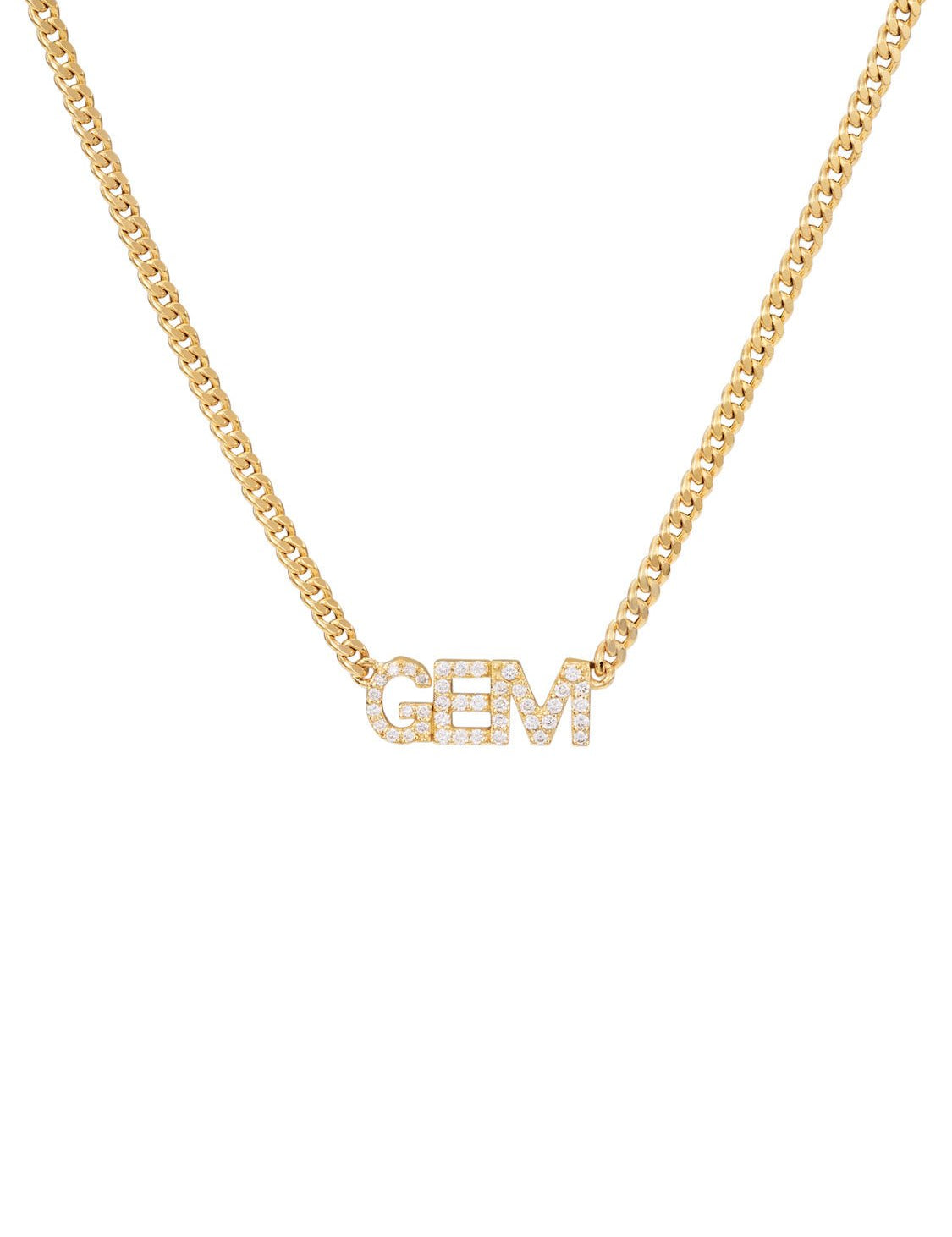 Diamond Nameplate Chain Necklace - SIA Jewelry