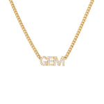 Diamond Nameplate Chain Necklace - SIA Jewelry