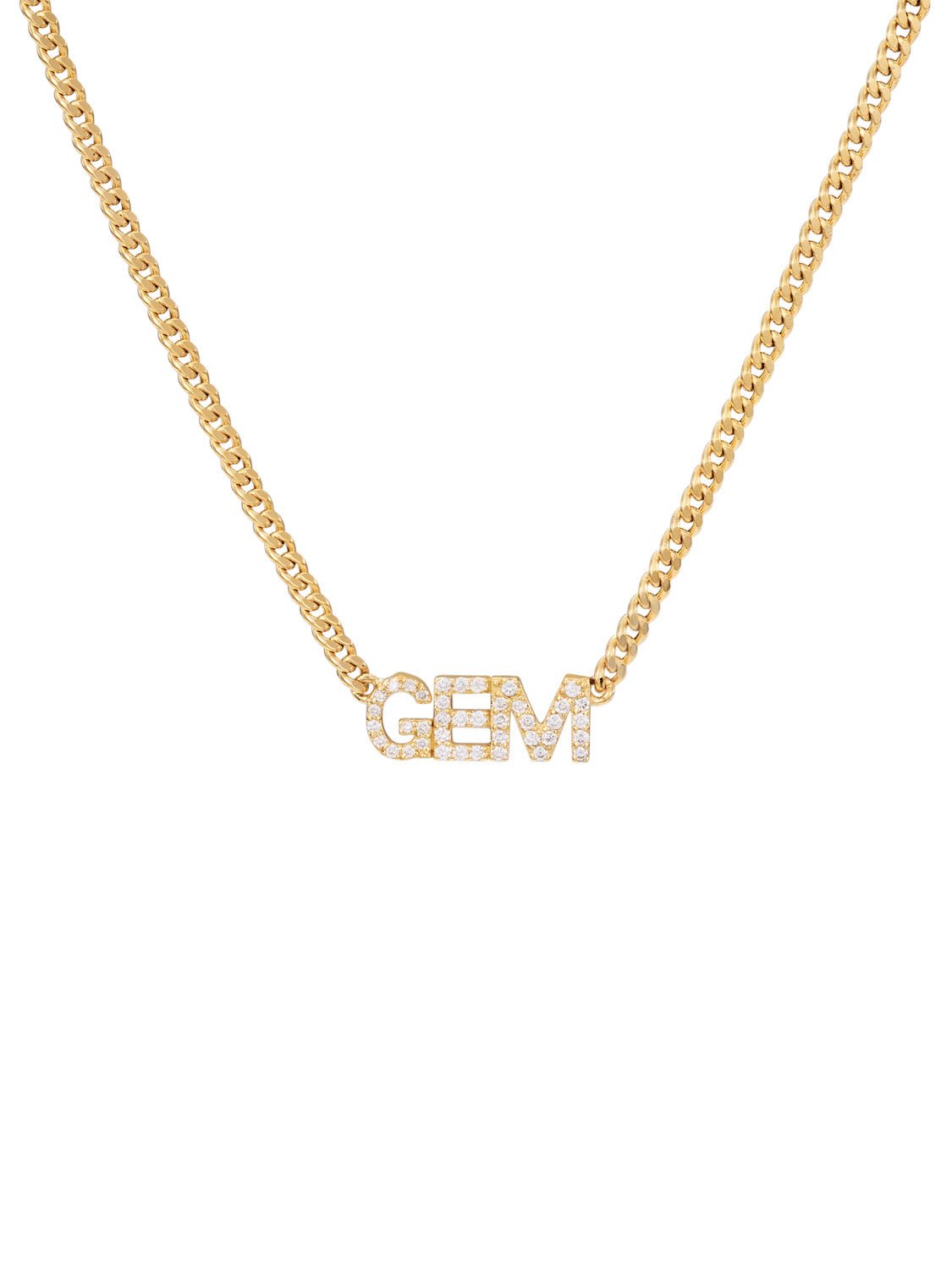 Diamond Nameplate Chain Necklace - SIA Jewelry