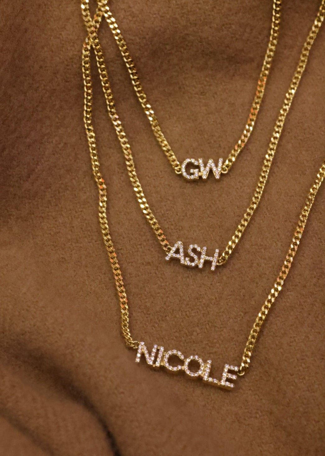 Diamond Nameplate Chain Necklace - SIA Jewelry