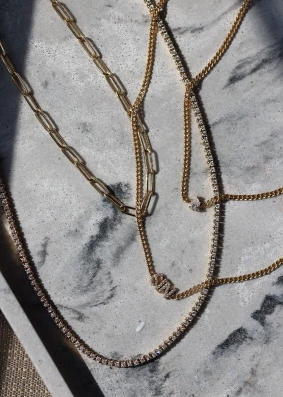 Diamond Nameplate Chain Necklace - SIA Jewelry
