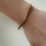 Double Rainbow Sapphire Bracelet - SIA Jewelry