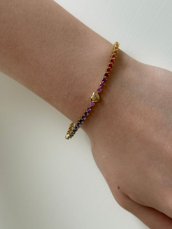 Double Rainbow Sapphire Bracelet - SIA Jewelry