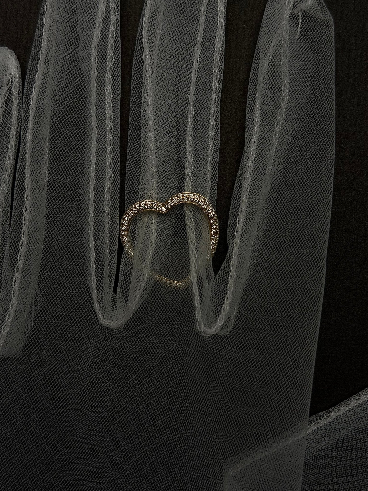 Elara Pavé Heart Ring - SIA Jewelry