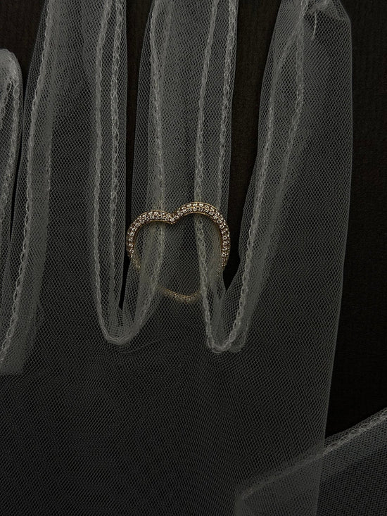 Elara Pavé Heart Ring - SIA Jewelry