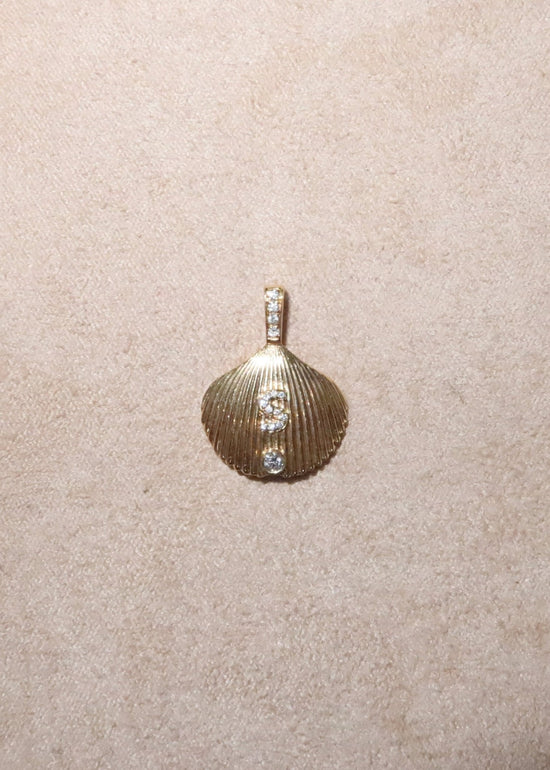 Elysian Shell Diamond Pendant - SIA Jewelry