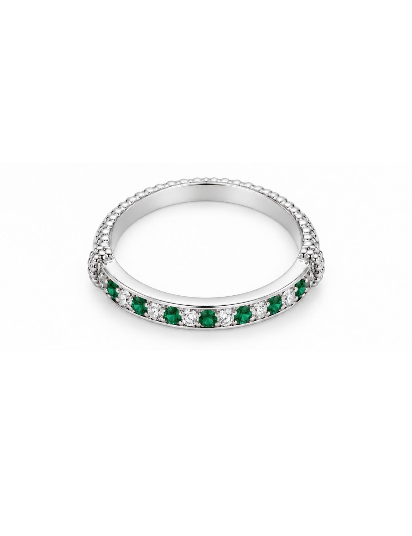 Forma Emerald Wrap Band Ring