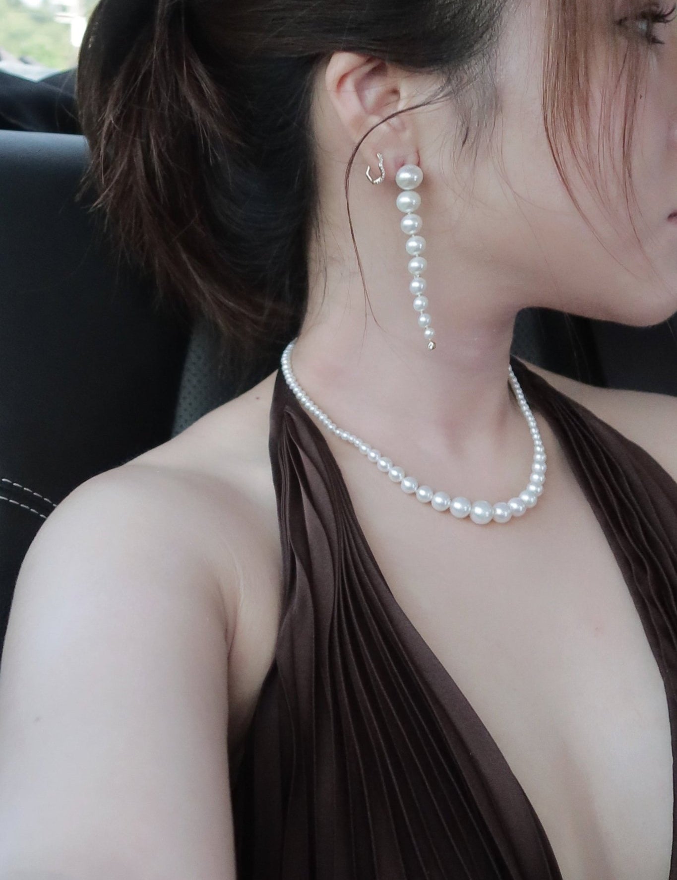 Essence Pearl Diamond Earring - SIA Jewelry