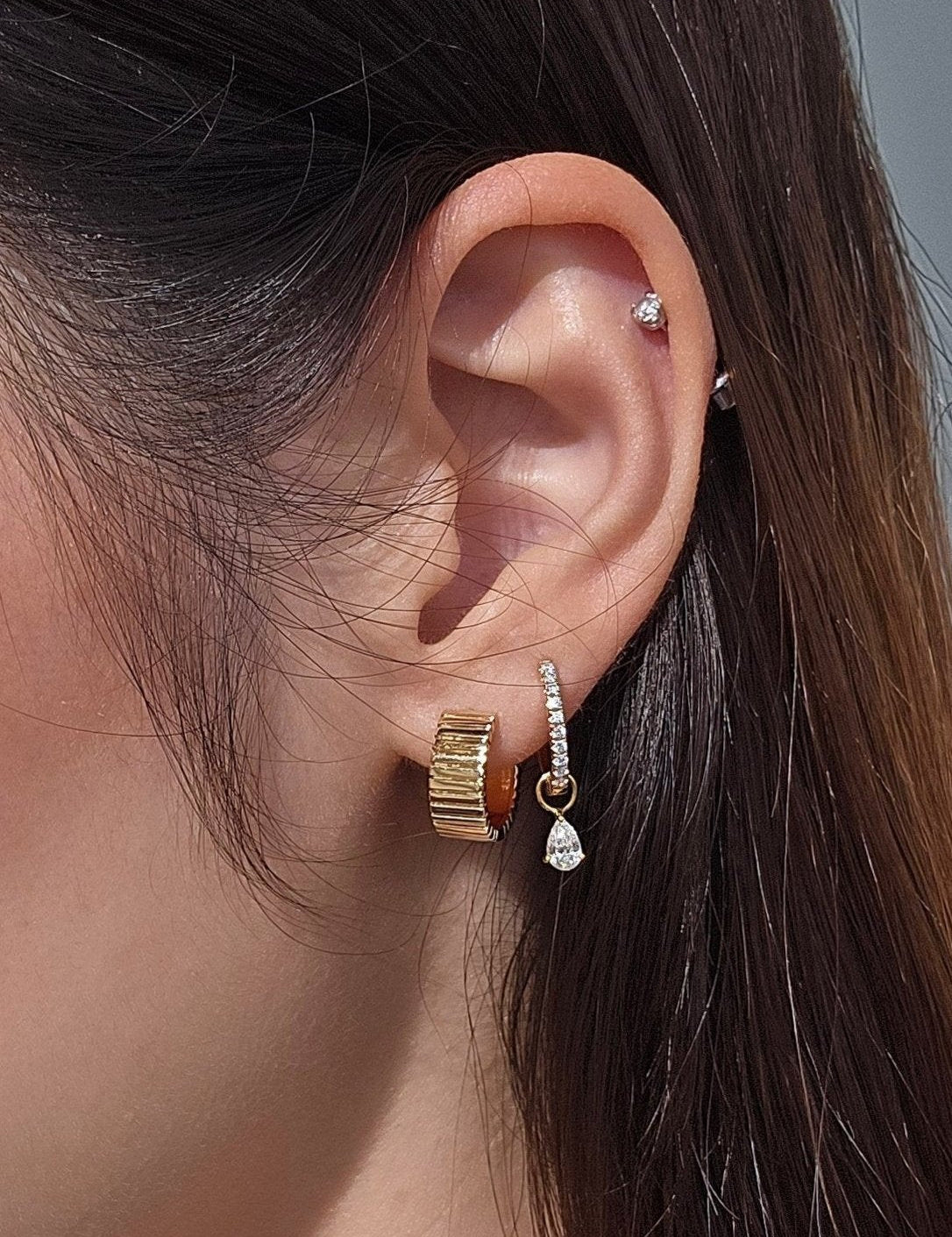 Galia Gold Hoop - SIA Jewelry