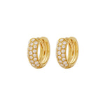 Gia Gold Diamond Huggie - SIA Jewelry