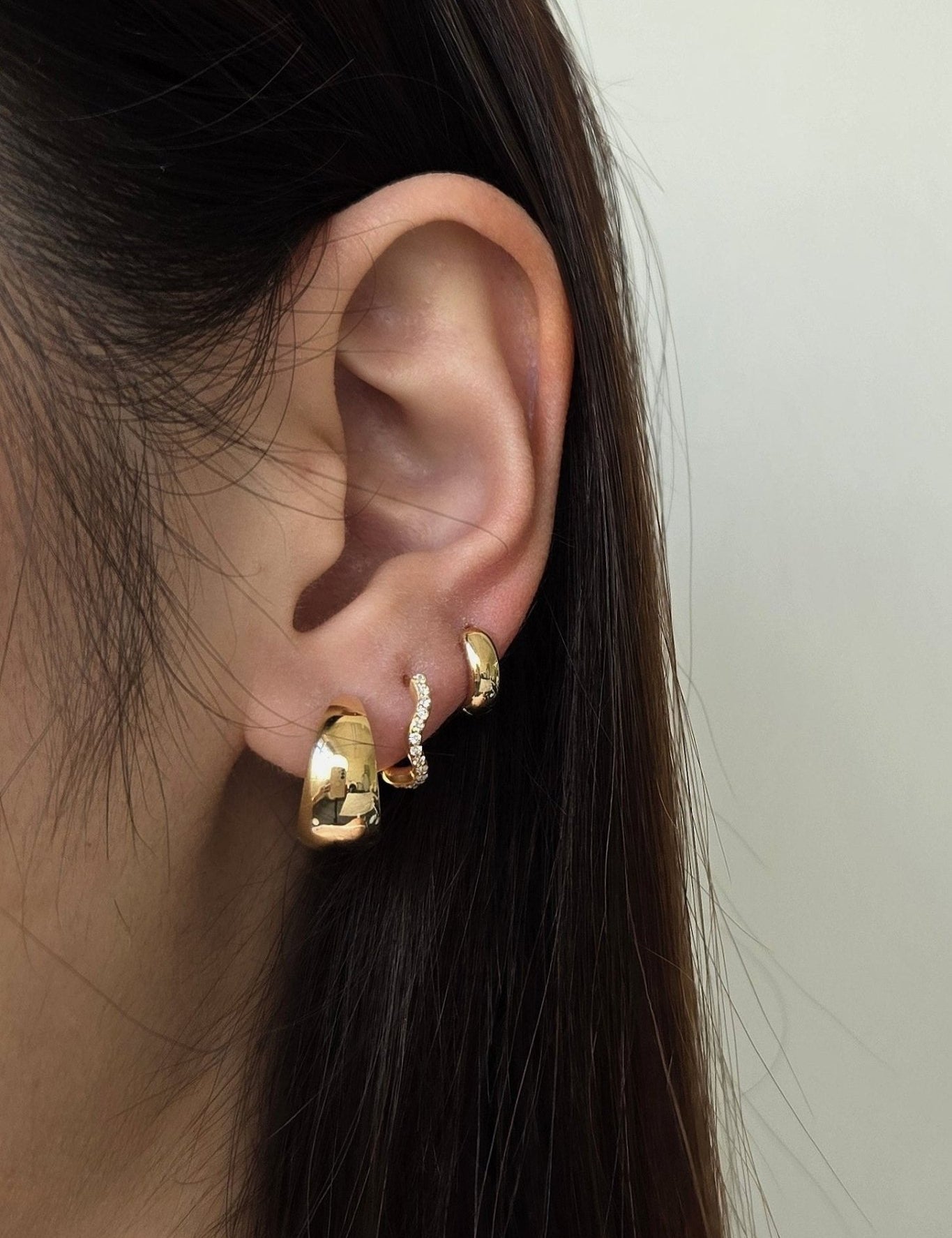 Gina Gold Huggie - SIA Jewelry