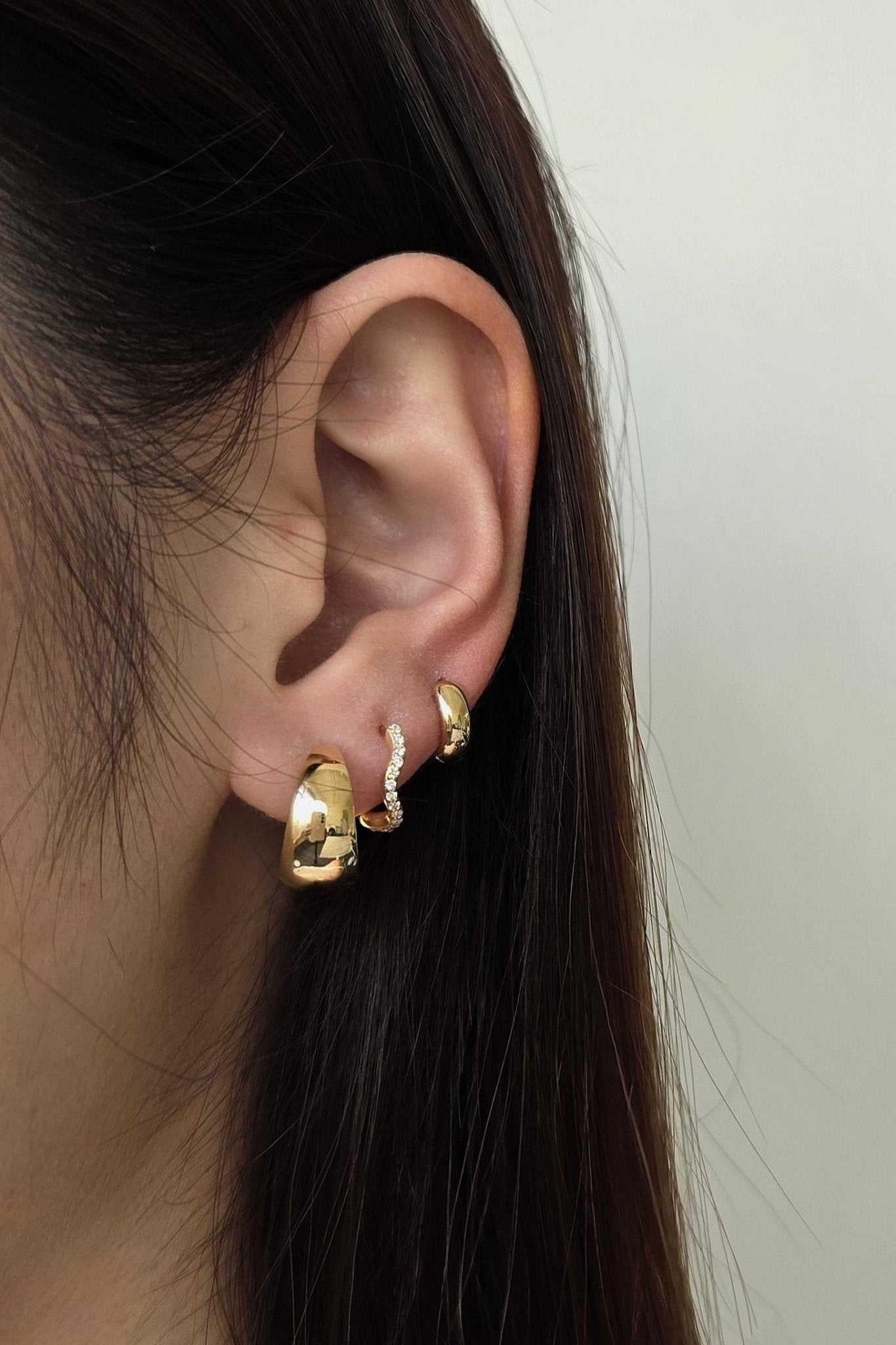Gina Gold Huggie - SIA Jewelry