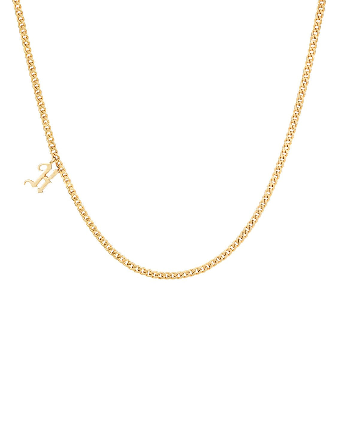 Gothic Initial Chain - SIA Jewelry