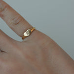 Heart Shape Signet ring - SIA Jewelry