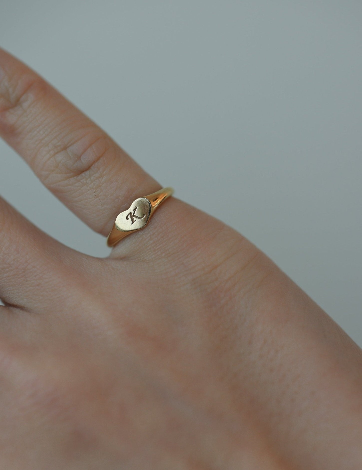 Heart Shape Signet ring - SIA Jewelry