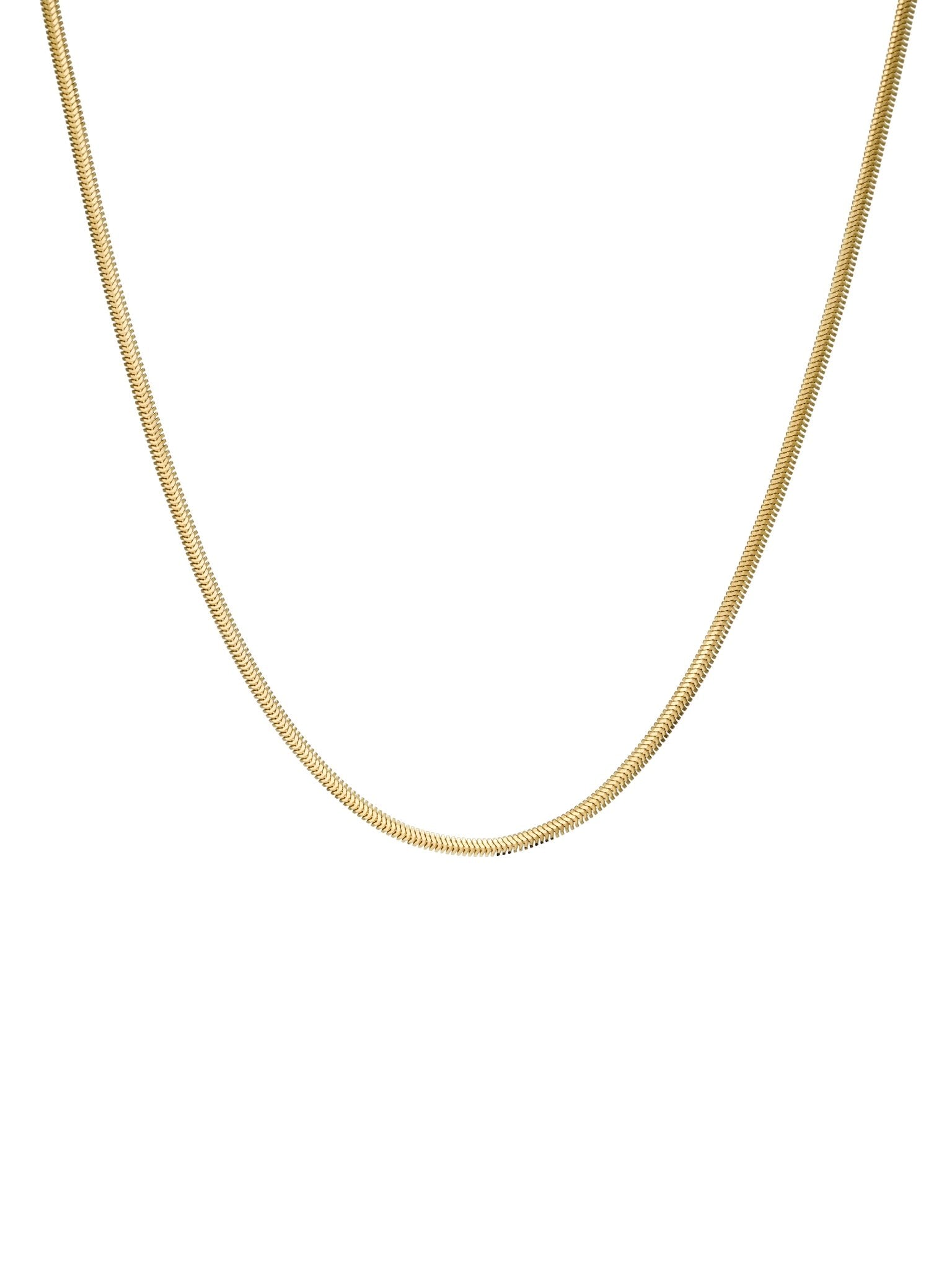 Herringbone Snake Gold Chain - SIA Jewelry