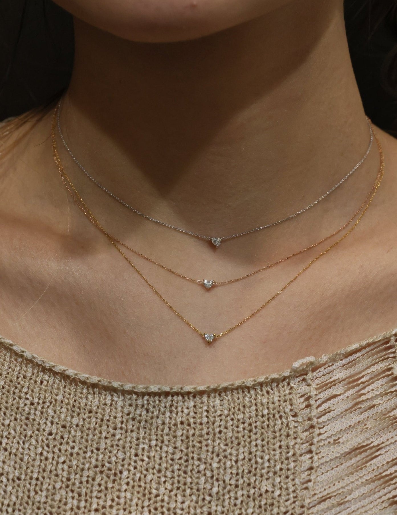 Hilda Heart Diamond Necklace - SIA Jewelry