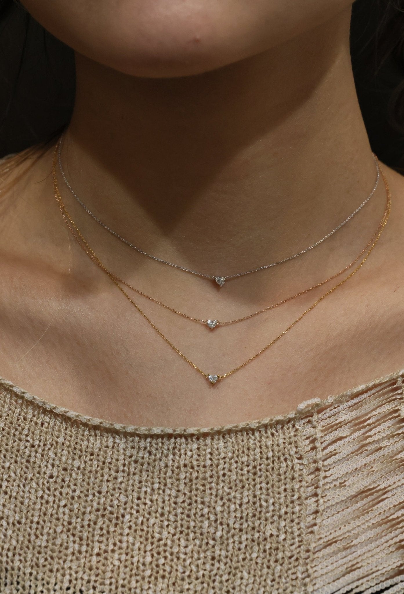 Hilda Heart Diamond Necklace - SIA Jewelry