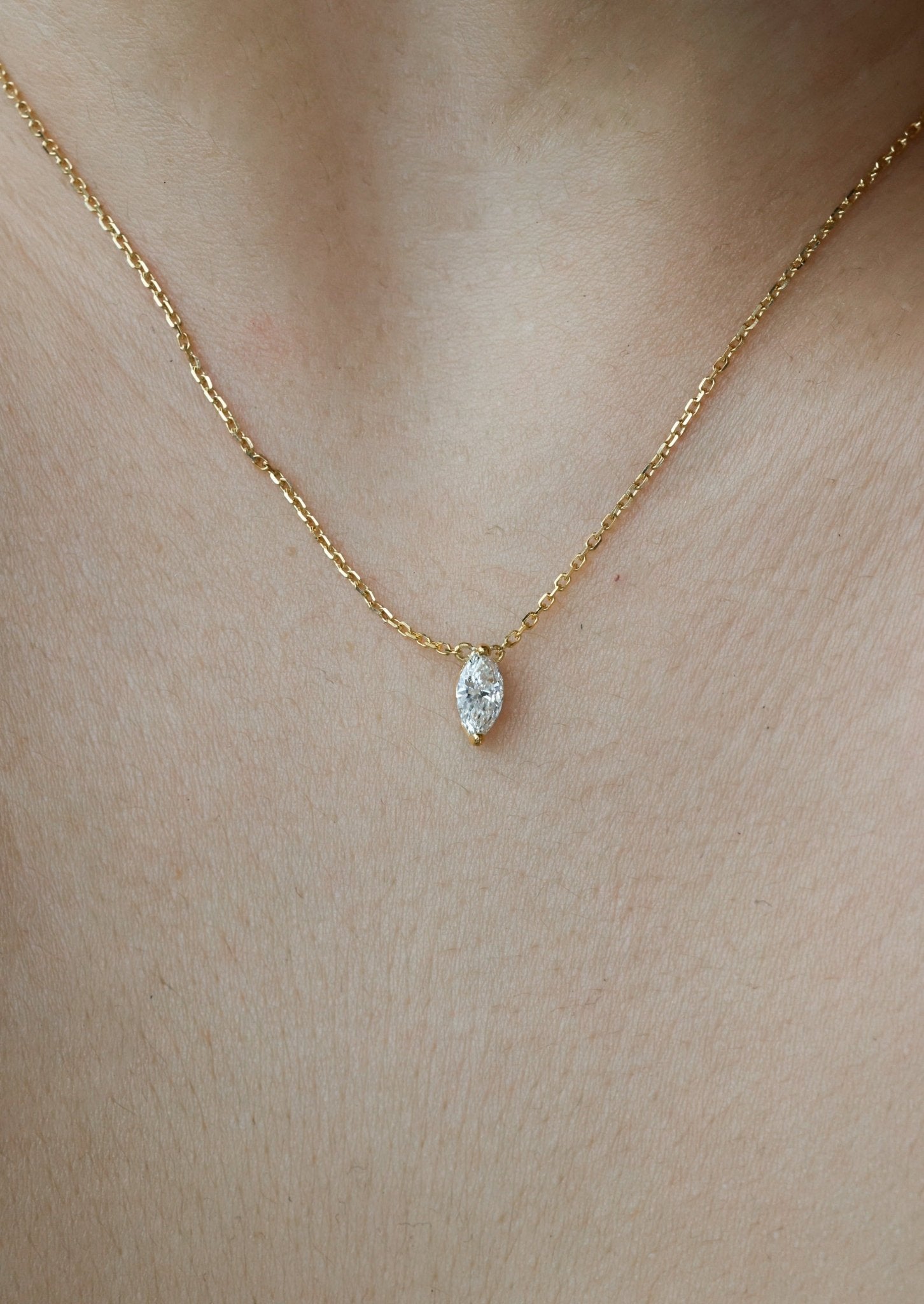 Melinda Marquise Diamond Necklace - SIA Jewelry