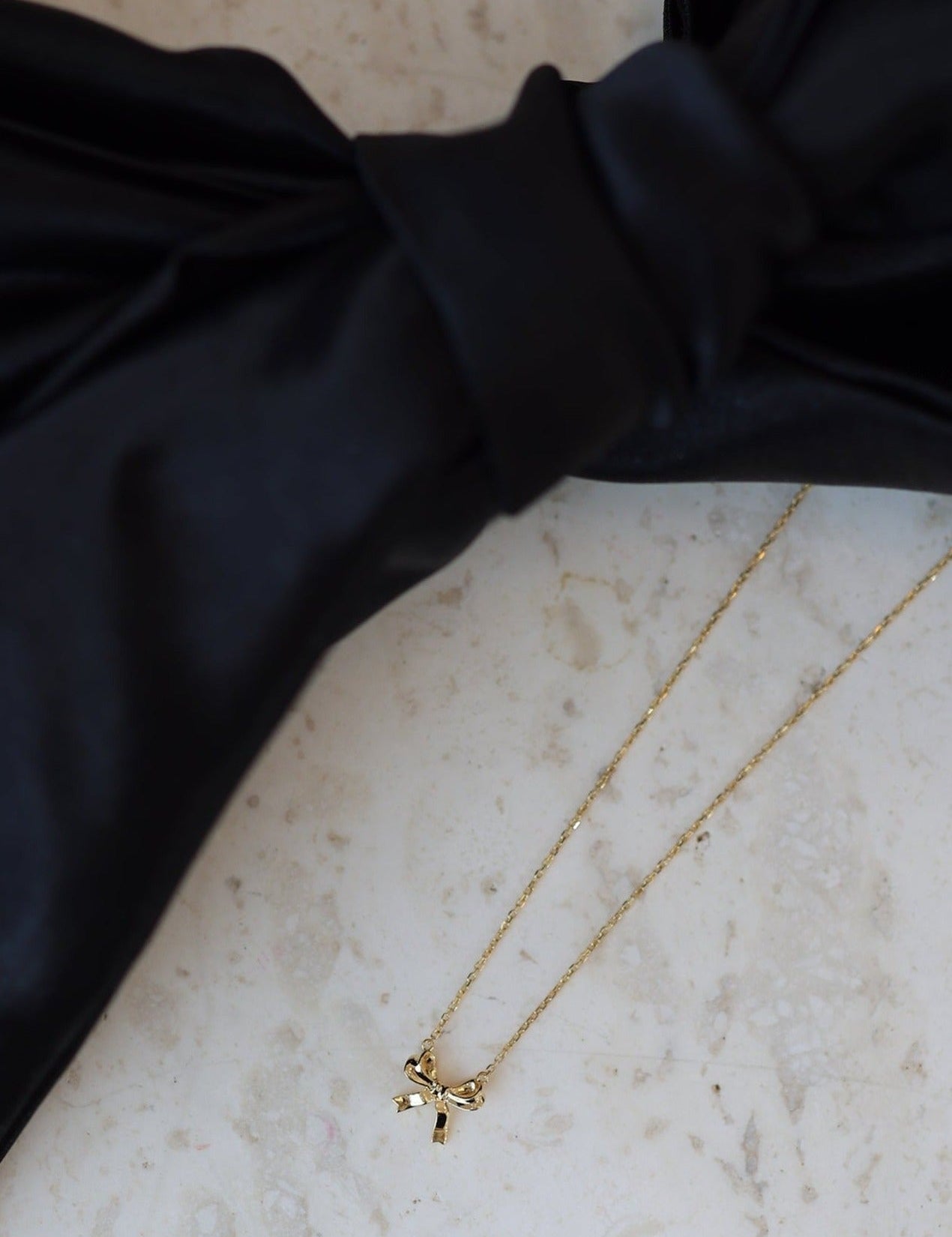Mini Audrey Ribbon Necklace - SIA Jewelry