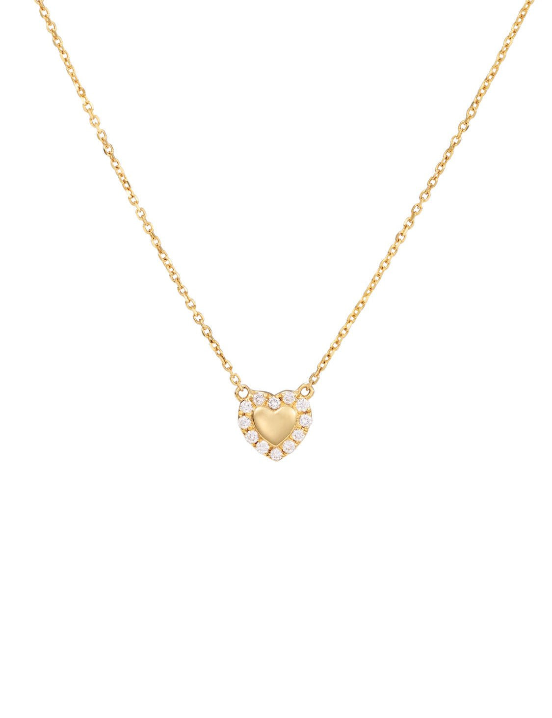 Mini Kylie Heart Diamond Necklace - SIA Jewelry