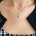 Mini Kylie Heart Diamond Necklace - SIA Jewelry