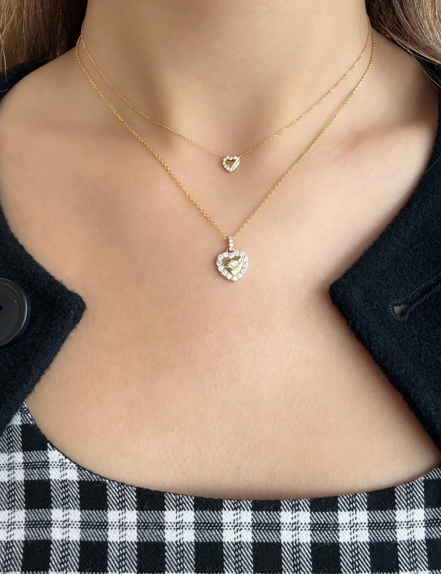 Mini Kylie Heart Diamond Necklace - SIA Jewelry