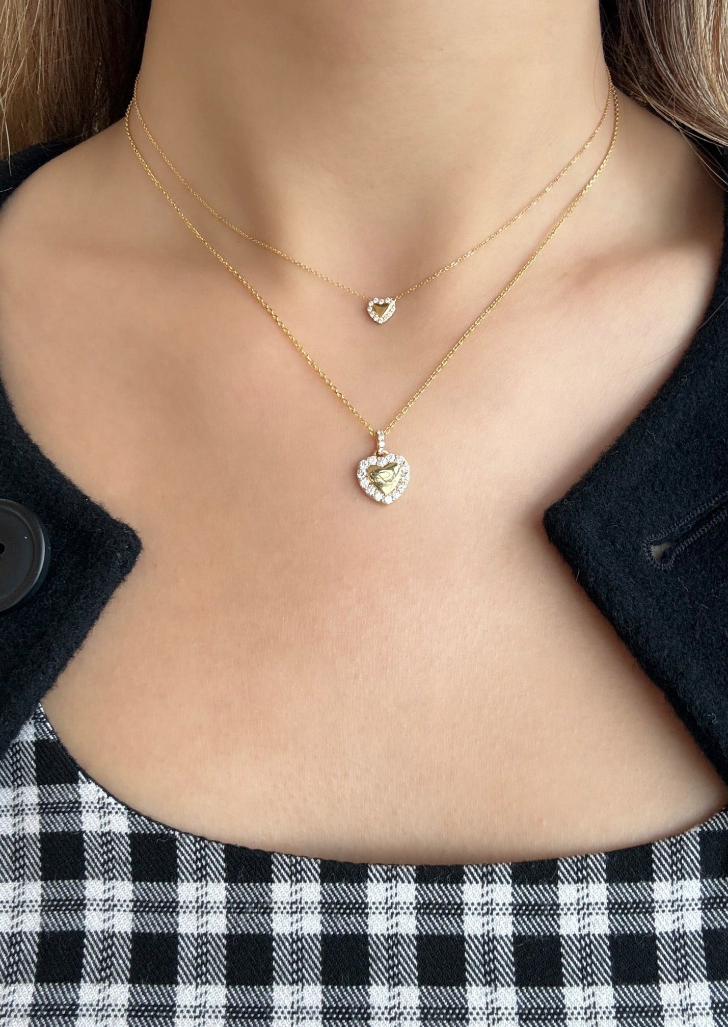 Mini Kylie Heart Diamond Necklace - SIA Jewelry