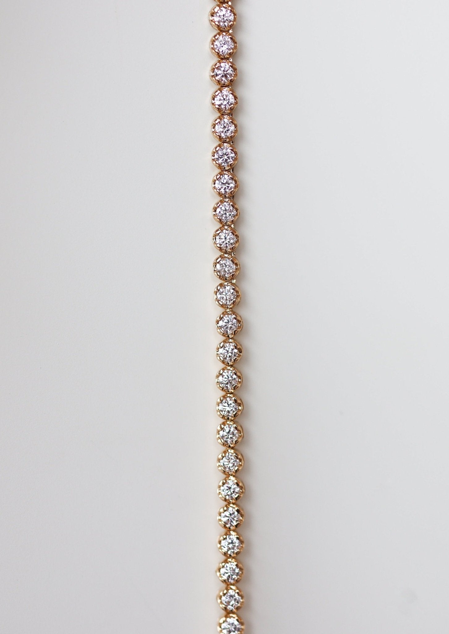 Gold Necklace Diamond Tennis Chain Zales Men's Diamond Double Row