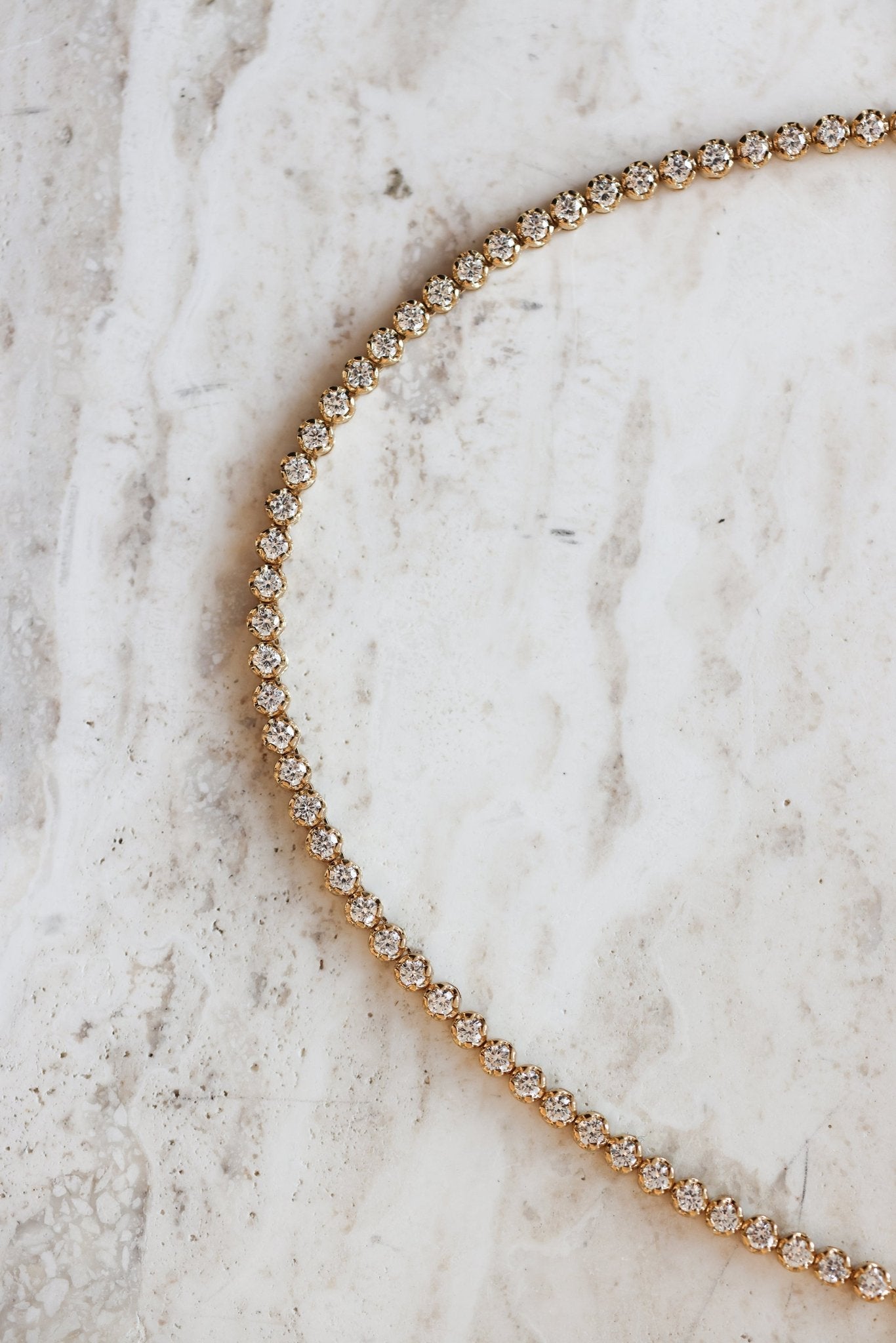 Natasha Tennis Diamond Necklace - SIA Jewelry