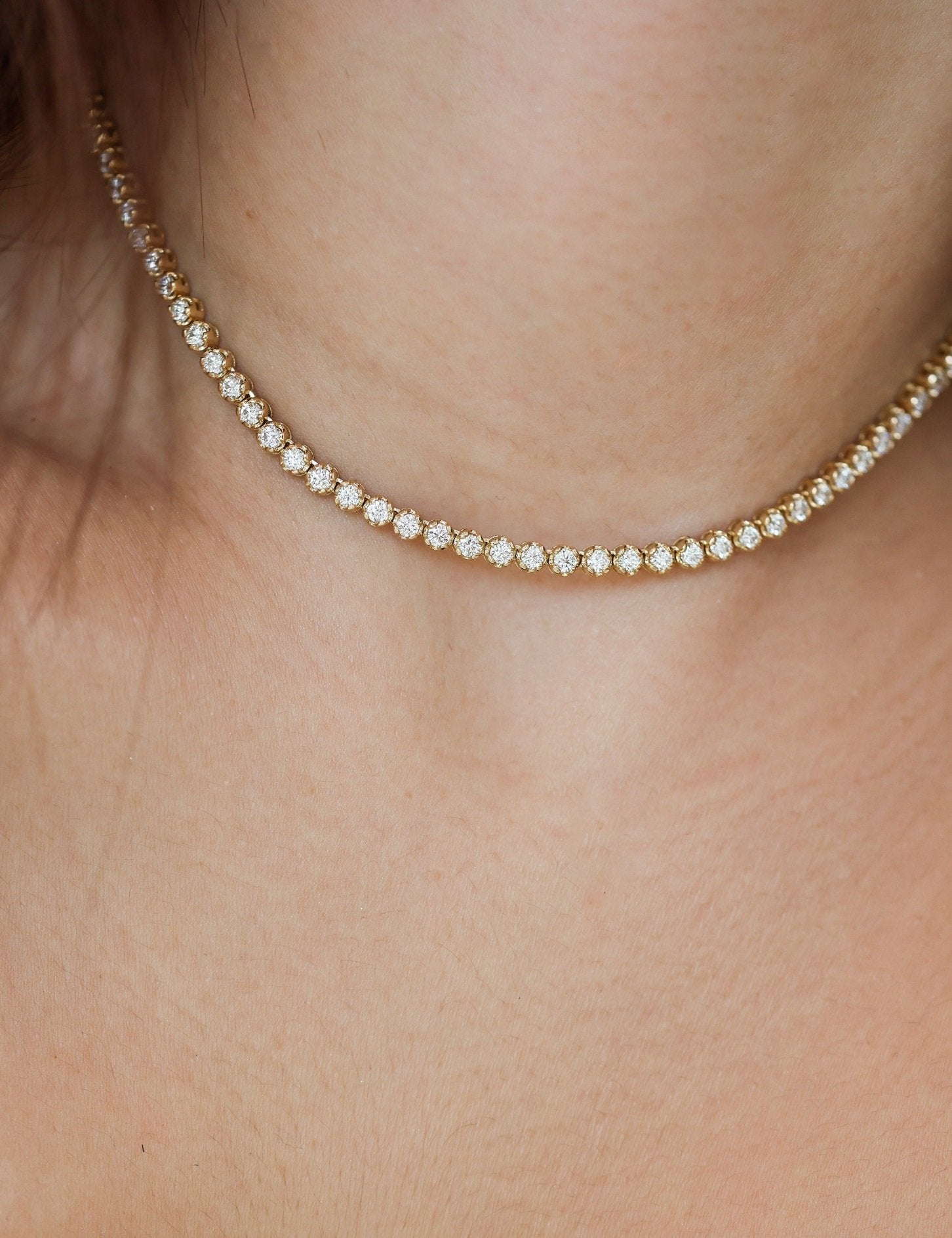 Natasha Tennis Diamond Necklace - SIA Jewelry