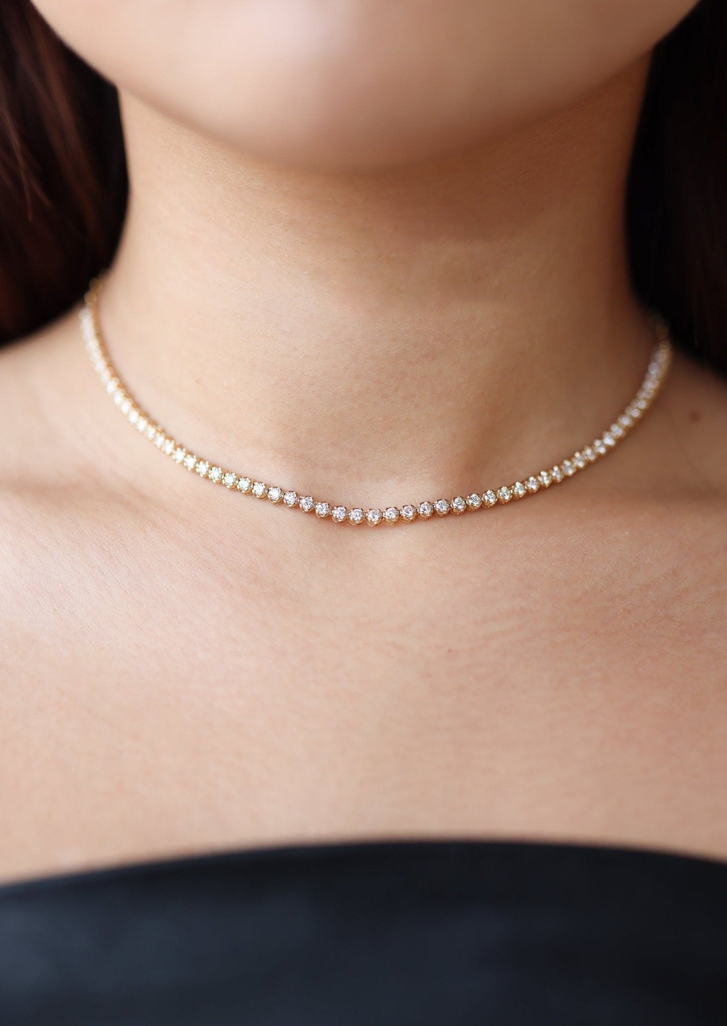 Natasha Tennis Diamond Necklace - SIA Jewelry