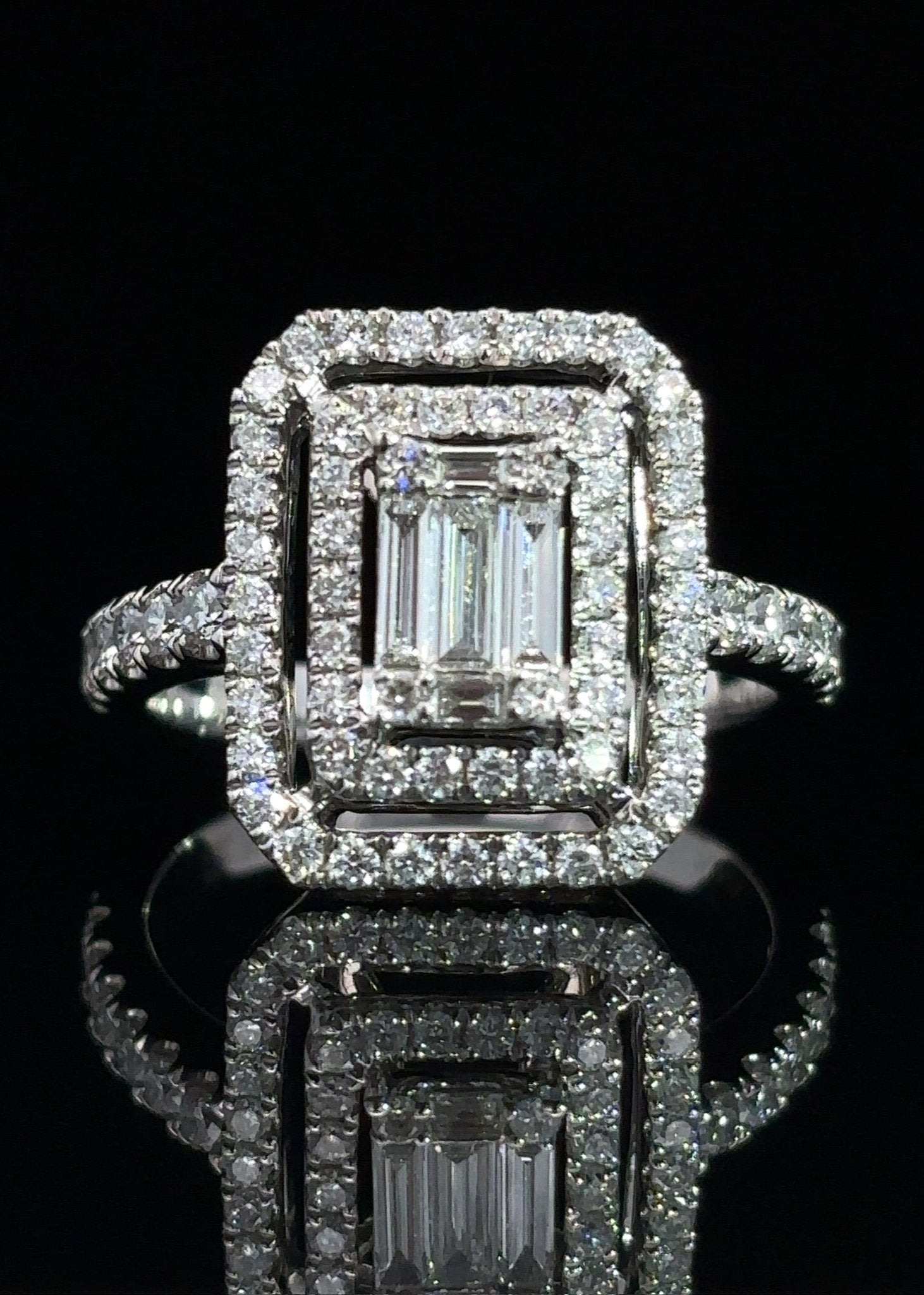 One&Only Emerald Shape Diamond Ring - SIA Jewelry