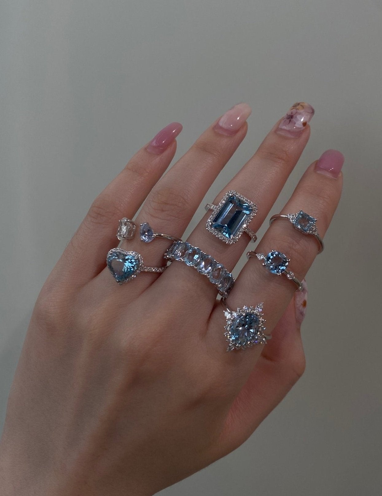 One&Only Oval Shape Aquamarine Diamond Ring - SIA Jewelry
