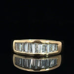 One&Only Taperred Baguette Cut Diamond Half Eternity - SIA Jewelry