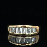 One&Only Taperred Baguette Cut Diamond Half Eternity - SIA Jewelry