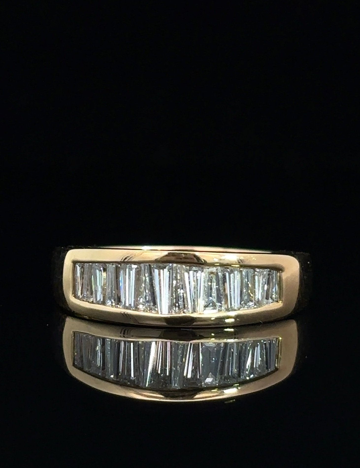 One&Only Taperred Baguette Cut Diamond Half Eternity - SIA Jewelry