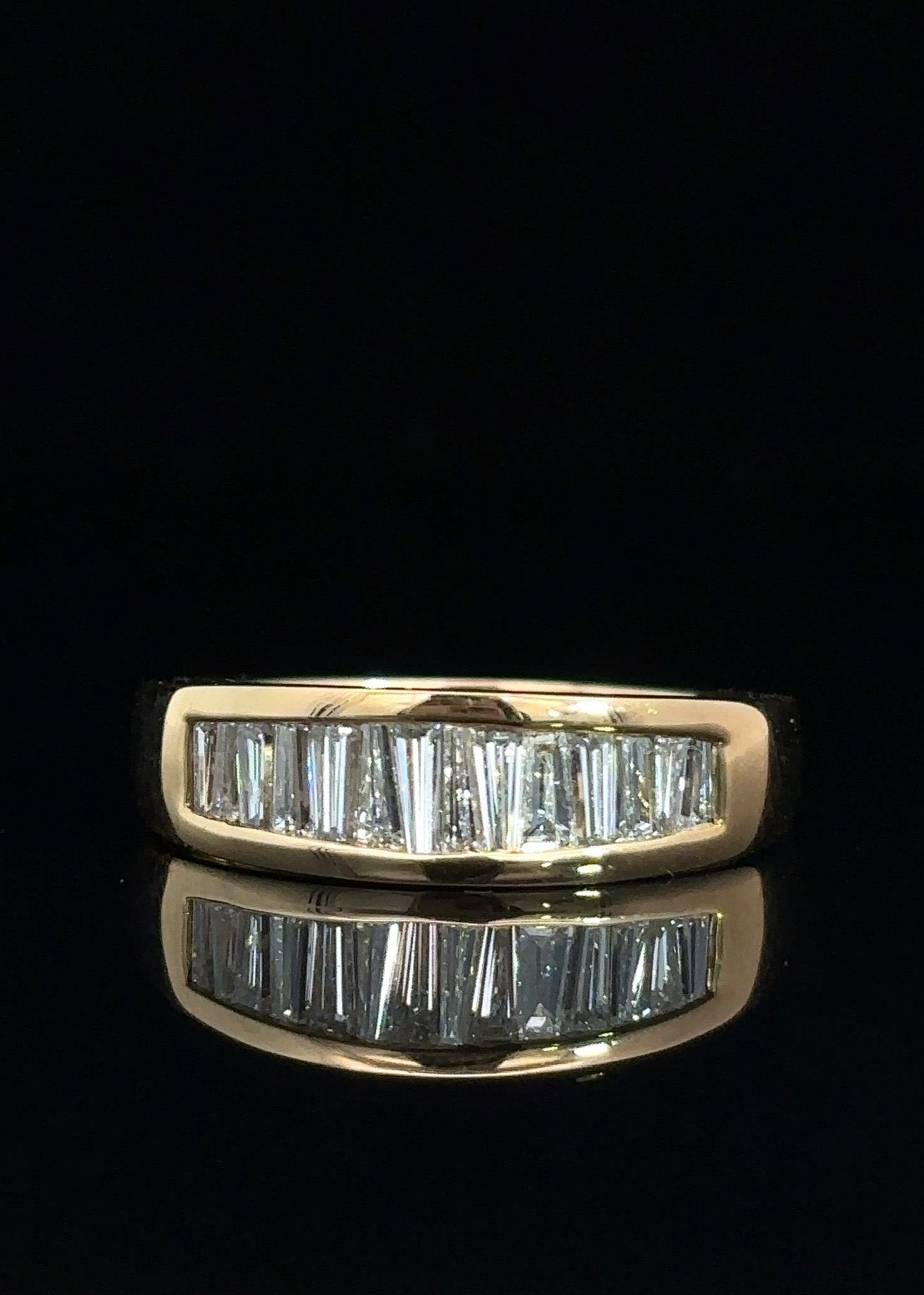 One&Only Taperred Baguette Cut Diamond Half Eternity - SIA Jewelry