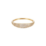Pavé Diamond Lank Signet Ring - SIA Jewelry