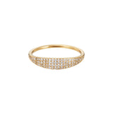 Pavé Diamond Lank Signet Ring - SIA Jewelry
