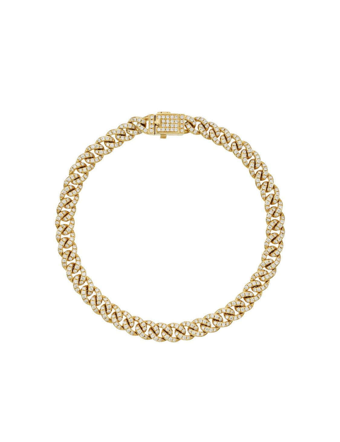 Paved Cuban Chain Bracelet - SIA Jewelry