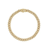 Paved Cuban Chain Bracelet - SIA Jewelry