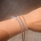 Paved Cuban Chain Bracelet - SIA Jewelry