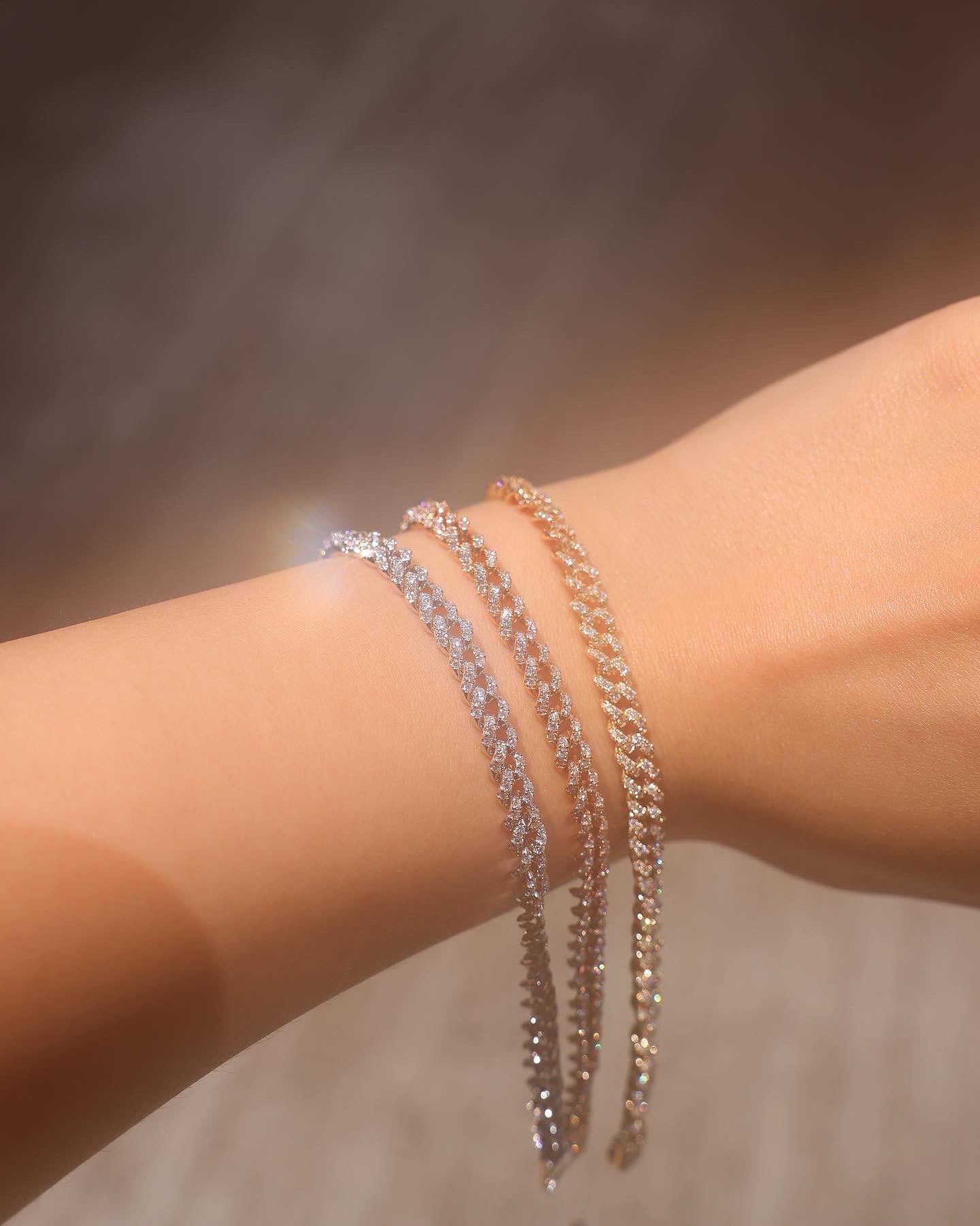 Paved Cuban Chain Bracelet - SIA Jewelry
