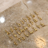 Petite Bubble Gold Initial Pendant - SIA Jewelry